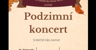 PODZIMNÍ KONCERT – 11.11.2024 18:00 , sál ZUŠ