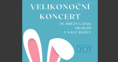VELIKONOČNÍ KONCERT 30. 3. 2026 OD 18:00 V SÁLE ŠKOLY